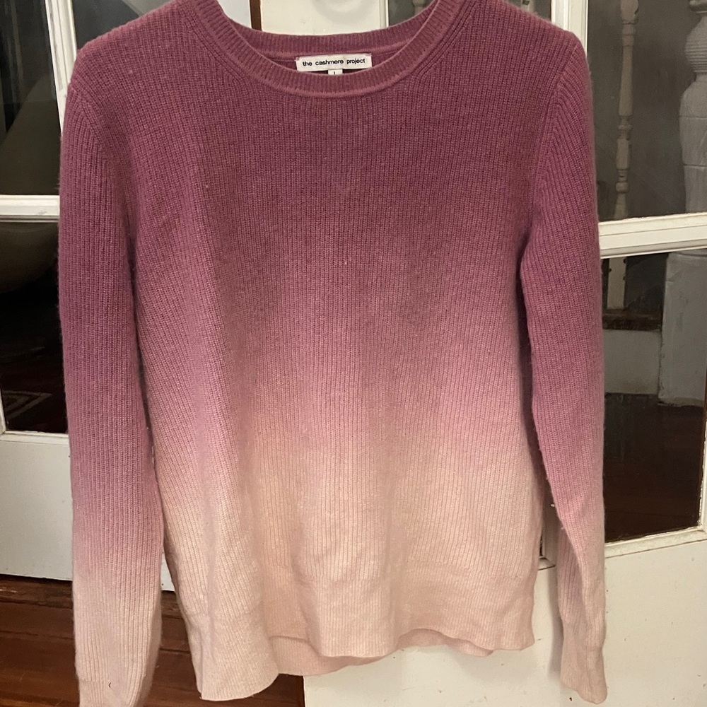The Cashmere Project Ombre pink-mauve sweater
